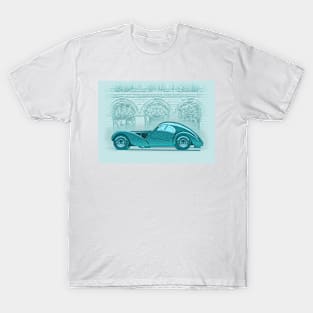 Vintage Automobile Illustration T-Shirt